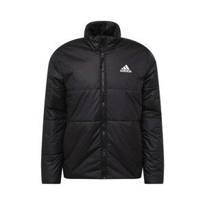 ADIDAS SPORTSWEAR Outdoorová bunda 'Bsc 3-Stripes Insulated'  čierna / biela