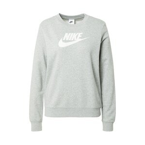 Nike Sportswear Mikina  sivá melírovaná / biela