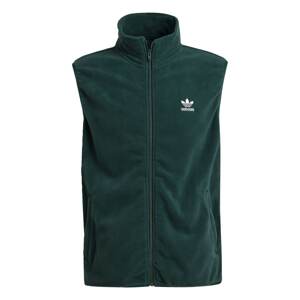 ADIDAS ORIGINALS Vesta 'Adicolor 3-Stripes Fleece '  svetlosivá / tmavozelená