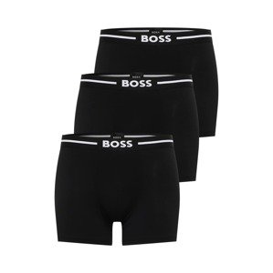 BOSS Orange Boxerky 'BoxerBr 3P Bold'  čierna / biela