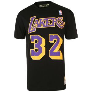 Mitchell & Ness Tričko 'Magic Johnson Los Angeles'  žltá / fialová / čierna