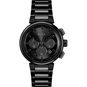 BOSS Black Analógové hodinky  sivá / čierna
