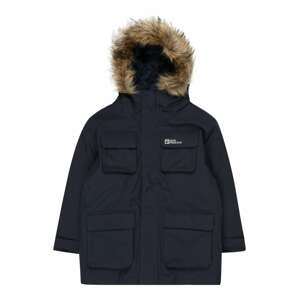 JACK WOLFSKIN Outdoorová bunda 'GLACIER PEAK'  tmavomodrá / svetlohnedá / biela