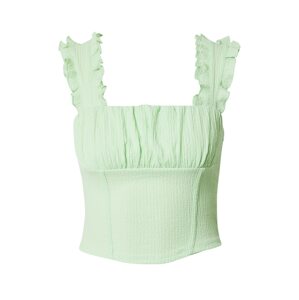 Gina Tricot Top 'Pella'  pastelovo zelená