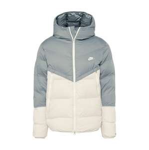 Nike Sportswear Športová bunda  sivá / svetlosivá / biela