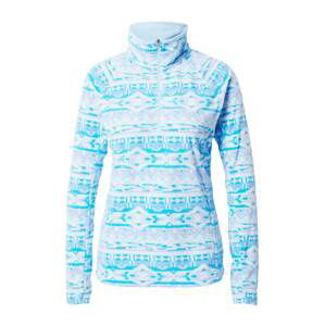COLUMBIA Športový sveter 'Glacial™ IV'  tyrkysová / svetlosivá / biela