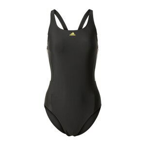 ADIDAS PERFORMANCE Športové jednodielne plavky  žltá / čierna / biela
