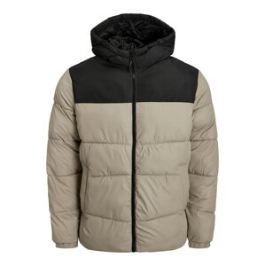 JACK & JONES Zimná bunda 'Chili'  béžová / čierna