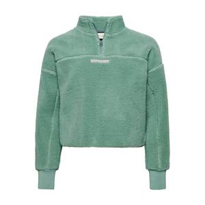 Superdry Sveter 'Henley'  zelená / biela