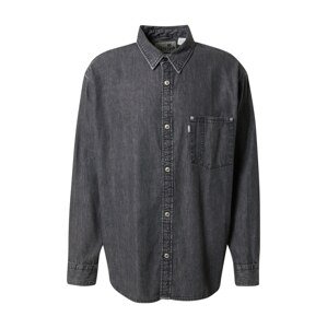 LEVI'S Košeľa 'SILVERTAB OVERSIZE 1 PKT BLACKS'  čierny denim