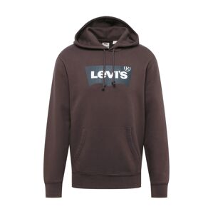 LEVI'S ® Mikina 'Standard Graphic Hoodie'  námornícka modrá / tmavohnedá / biela