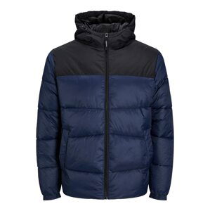 JACK & JONES Zimná bunda 'Chili'  námornícka modrá / čierna