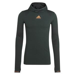 ADIDAS PERFORMANCE Športová mikina 'X-City'  tmavozelená / oranžová