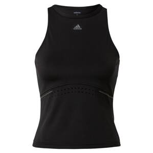 ADIDAS SPORTSWEAR Športový top 'Hiit 45 Seconds Fitted'  sivá / čierna