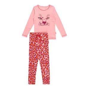 Claesen's Pyžamo  tmavofialová / oranžová / ružová / hrdzavo červená
