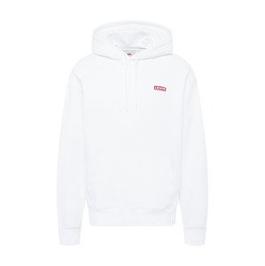 LEVI'S Mikina 'RELAXED BABY TAB HOODIE NEUTRALS'  červená / biela