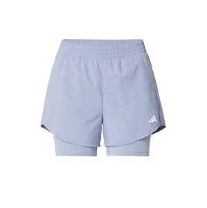 ADIDAS PERFORMANCE Športové nohavice 'Minimal Made For Training'  dymovo modrá / biela