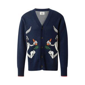 SCOTCH & SODA Kardigán 'Bugs Bunny'  tmavomodrá / dymovo šedá / trávovo zelená / biela