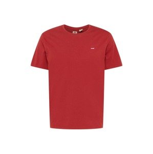 LEVI'S Tričko 'SS ORIGINAL HM TEE REDS'  rubínová / biela