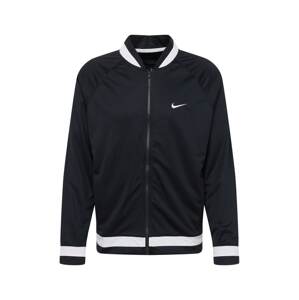 NIKE Tréningová bunda  čierna / biela