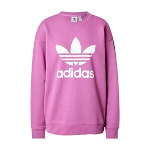 ADIDAS ORIGINALS Mikina 'Trefoil Crew'  svetlofialová / biela