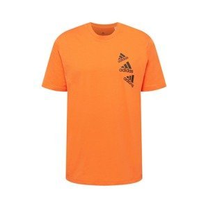 ADIDAS SPORTSWEAR Funkčné tričko  oranžová / čierna