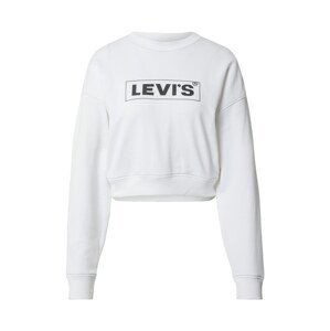 LEVI'S Mikina 'GRAPHIC LAUNDRY CREW NEUTRALS'  čierna / biela