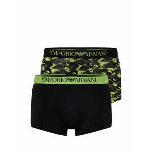 Emporio Armani Boxerky  svetlozelená / čierna