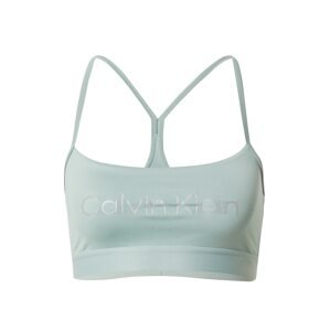 Calvin Klein Sport Športová podprsenka  svetlosivá / pastelovo zelená