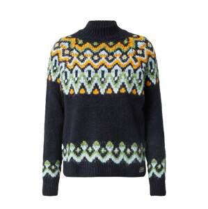 Superdry Sveter 'Fair Isle'  námornícka modrá / svetlomodrá / mätová / oranžová