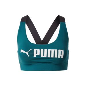 PUMA Športová podprsenka  smaragdová / čierna / biela