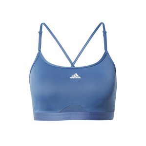 ADIDAS PERFORMANCE Športová podprsenka 'Aeroreact Light-Support'  modrosivá / biela