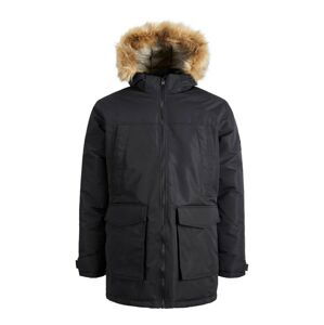 JACK & JONES Zimná parka 'Craft'  karamelová / čierna