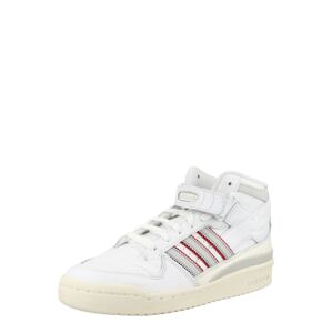 ADIDAS ORIGINALS Členkové tenisky 'Forum'  svetlosivá / červená / biela