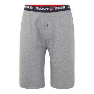 GANT Pyžamové nohavice  námornícka modrá / sivá / červená / biela
