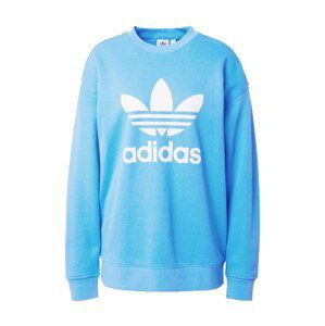 ADIDAS ORIGINALS Mikina 'Trefoil Crew'  nebesky modrá / biela