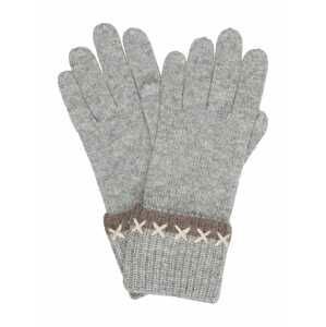 CODELLO Prstové rukavice  béžová / sivá / tmavošedá
