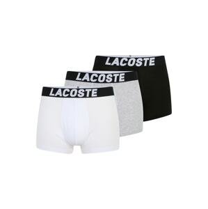 LACOSTE Boxerky  sivá melírovaná / čierna / biela