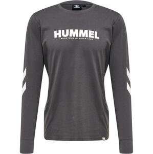 Hummel Funkčné tričko 'Legacy'  tmavosivá / biela