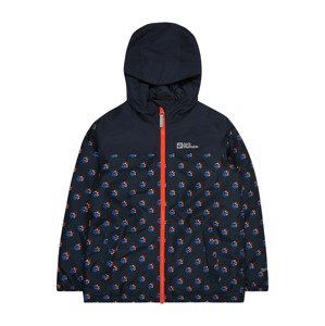 JACK WOLFSKIN Outdoorová bunda  modrá / námornícka modrá / oranžová / červená