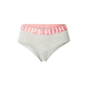 Superdry Nohavičky  sivá melírovaná / lososová / svetloružová