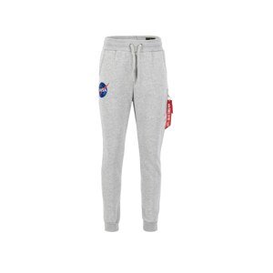 ALPHA INDUSTRIES Nohavice 'NASA'  tmavomodrá / sivá melírovaná / červená