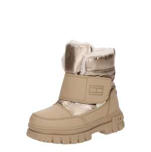 TOMMY HILFIGER Snehule  kapučíno / bronzová