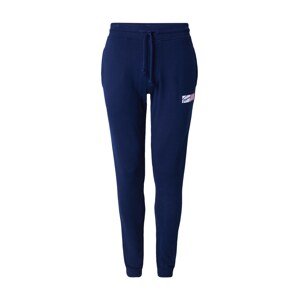 Tommy Jeans Nohavice  modrá / oranžová / biela