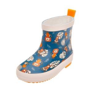 PLAYSHOES Gumáky  hnedá / petrolejová / oranžová / biela