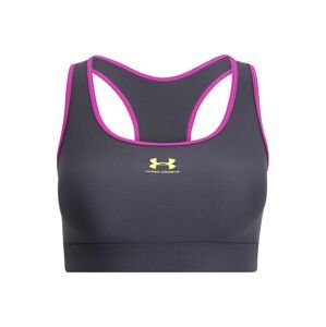 UNDER ARMOUR Športová podprsenka 'Authentics'  žltá / tmavosivá / ružová