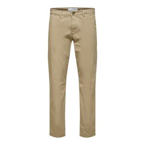 SELECTED HOMME Chino nohavice 'Miles Flex'  sivobéžová