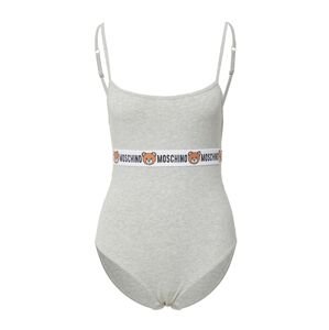 Moschino Underwear Košeľové body  hnedá / sivá melírovaná / čierna / biela