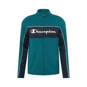 Champion Authentic Athletic Apparel Tepláková bunda  petrolejová / čierna / biela