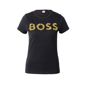 BOSS Black Tričko 'Eventsa'  zlatá / čierna